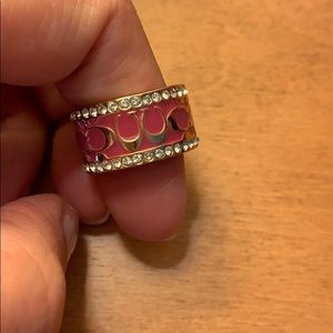 Coach Hot Pink C Ring